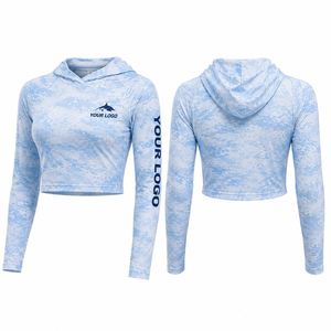 Camiseta de Pesca con Capucha de Manga Larga para Mujer, Protección Solar UPF 50+, Secado Rápido, Personalizable - Product Image 2