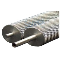 Rouleau de convoyeur moleté en acier au carbone traité thermiquement, diamètres 8/12/15/20/25/30 mm, pour convoyeur à bande