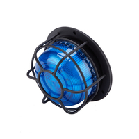 Senken Bleu Transparence Lentille Mini LED Stroboscopique Balise Rotative Lumière Pour Voiture D'urgence