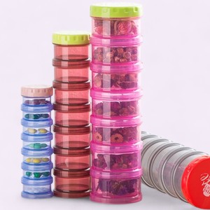 Durable Portable 7 Compartment Mini Plastic Pill Organizer Easy-to-Carry Week-Long Pill Storage Box