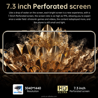 Parte trasera de cristal Note40 Teléfonos móviles Original Pro Pantalla HD de 7,3 pulgadas Dual Sim GSM Celular 5G Teléfonos móviles inteligentes