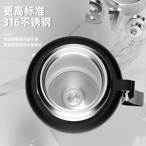 Outdoor <b>Large</b> Capacity Insulated Water Bottle All Steel Sports Stainless Steel <b>Tea</b> Water Separator <b>Cup</b> Portable Travel School - Product Image 1