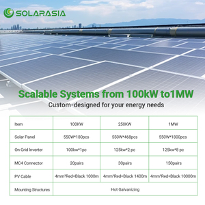 LAI thương mại năng lượng mặt trời hệ thống bảng điều khiển 50kw 200Kw <span class=keywords><strong>500kw</strong></span> 1mW trên lưới hoàn chỉnh năng lượng mặt trời hệ thống điện Kit - Product Image 5