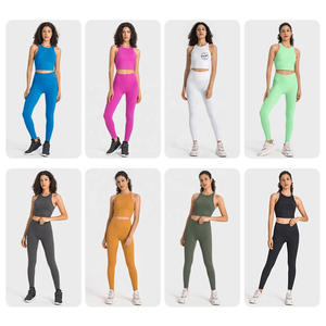 Conjunto <span class=keywords><strong>de</strong></span> Yoga <span class=keywords><strong>de</strong></span> nuevo diseño, <span class=keywords><strong>ropa</strong></span> deportiva <span class=keywords><strong>de</strong></span> entrenamiento, sujetador y mallas, conjunto <span class=keywords><strong>de</strong></span> 2 piezas, corte en V, Beck Y Back, conjuntos <span class=keywords><strong>de</strong></span> Yoga Sexy sin costuras, Fitness para mujer - Product Image 4