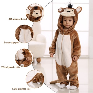 TONWHAR venta al por mayor bebé Animal mameluco Kawaii <span class=keywords><strong>Kigurumi</strong></span> mamelucos para niños disfraz de Halloween - Product Image 2