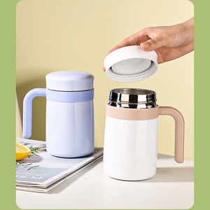 <span class=keywords><strong>Tazza</strong></span> da tè personalizzata da 550ml in acciaio inossidabile isolata SS304 <span class=keywords><strong>tazza</strong></span> <span class=keywords><strong>termica</strong></span> portatile a prova di perdite coperchio da viaggio <span class=keywords><strong>tazza</strong></span> da caffè con manico - Product Image 5