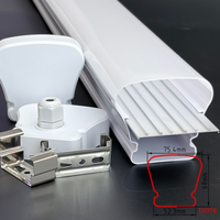 Kit de boîtier de lampe LED Tri-proof IP65, coque PC, design moderne, plafonnier LED Tri-proof 2FT à montage en surface