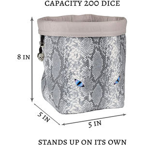 Sac à dés de grande capacité Sac de rangement pour dés du MDN avec poches pour jeux de table <span class=keywords><strong>RPG</strong></span> - Product Image 2