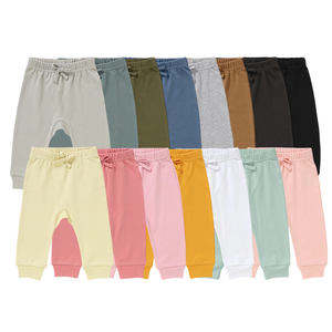 Pantalons pour bébés en coton biologique en gros, pantalons-couches pour bébés de 0 à 24 <span class=keywords><strong>mois</strong></span>, pantalons pour filles et garçons - Product Image 1