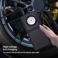 Compresseur d'air numérique électrique portable sans fil pour pneus de voiture, mini pompe à air d'urgence pour pneus