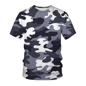 <span class=keywords><strong>Wan</strong></span> Hombres Tallas grandes Negro Blanco Camuflaje Impresión 3D Camisetas Unisex Multi Diseño Camuflaje Imprimir 3D camiseta - Product Image 5