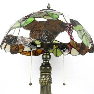 LongHuiJing 16 Inch for Stained Glass LED Table <b>Light</b> E27 AC Powered European Design Eco-Friendly Adjustable Multicoloured - Product Image 4
