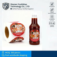 Rouleau d'étiquettes en vinyle holographique imperméable YSB, autocollants personnalisés avec logo pour bouteilles, bocaux, marquage de caméras, anti-contrefaçon, écologiques
