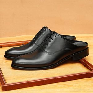Chaussures pour hommes en cuir véritable de luxe de haute qualité, fabriquées en 2025, pour les messieurs italiens, adaptées aux occasions formelles, de mariage et d'affaires - Product Image 1