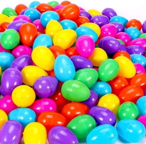 Plastic Printed Bright Easter Eggs/Fillable Easter Eggs for Easter Party