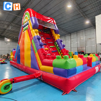 Glissière gonflable de piscine de CH mini glissière d'eau gonflable, videur gonflable commercial de bonne qualité Offre Spéciale sautant plein d'entrain