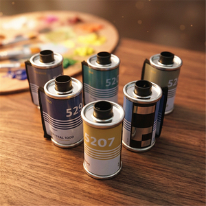 Boîte vide en métal pour film photographique Fuji Color, boîte en fer DIY pour bijoux, modèle HZ-2 25x47mm, impression quadricolore - Product Image 1