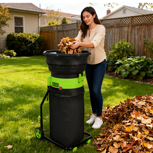 Vertak 1800W 16:1 Rasio Pencacahan Mesin Penghancur Daun Listrik Tanpa Pisau Mobile Daya Tinggi untuk Sampah Kebun dan Halaman Kompos - Product Image 1