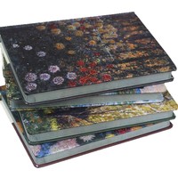 Carnet personnalisable à couverture rigide avec peinture à l'huile de Monet, reliure lignée, 128 feuilles, pages intérieures couleur, format A5, journal/agenda pour étudiant, idéal comme cadeau