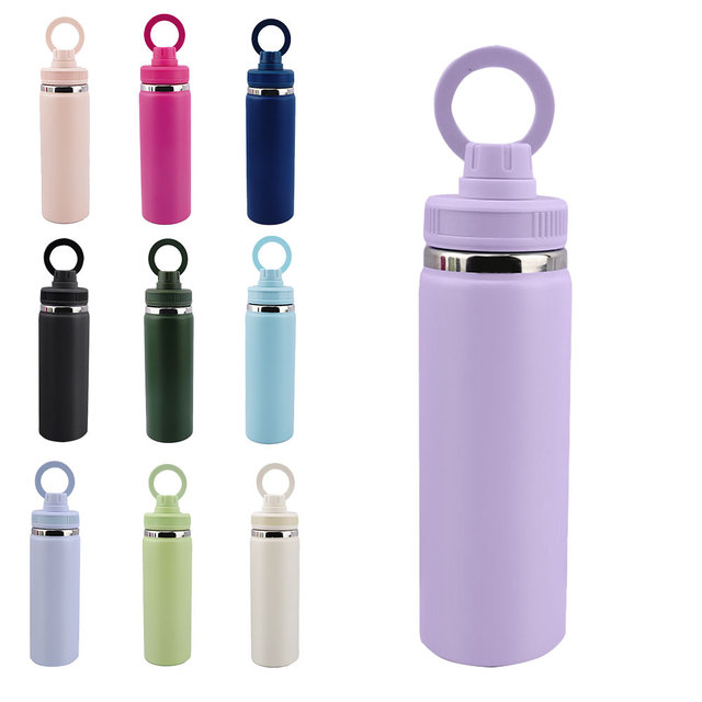 Sport Water Bottle With Magnetic Phone Holder Insulated Water Flask Bottle Sport Water Bottle With Magnetic Phone Mount Stand