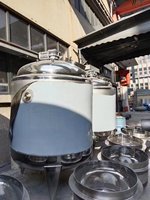 Cuve de mélange et de chauffage robuste avec agitateur à spatule pour produits alimentaires visqueux