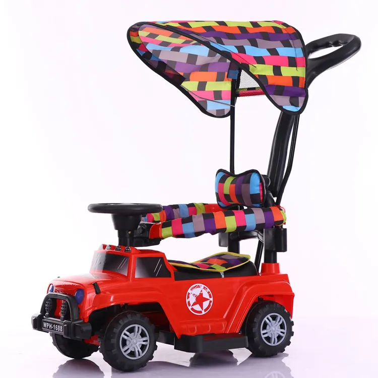 Carro de brinquedo para crianças, miniatura, de alta qualidade, torção, com barra de empurrar, com pedais para crianças, balançar carro