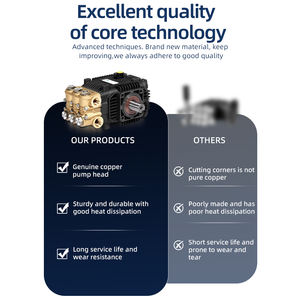 ปั๊มลูกสูบอุตสาหกรรมแบบสามสูบ 2.9 แกลลอนต่อนาที 100 บาร์ สำหรับเครื่องล้างรถ ปั๊มฉีดน้ำแรงดันสูง - Product Image 2