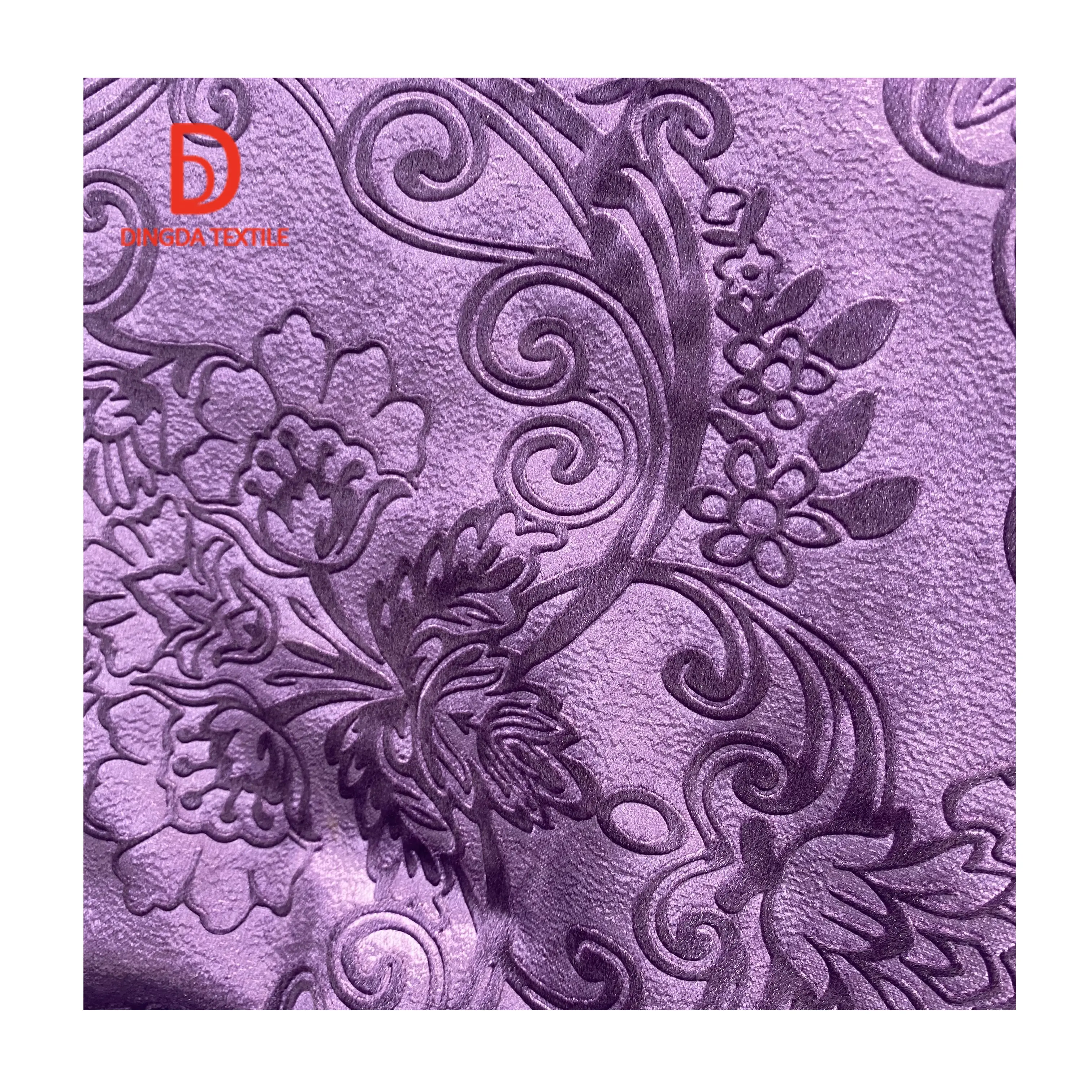 Italian velvet home textile fabric 100% polyester plum blossom print smart black out curtain fabric