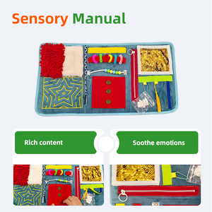 Couverture sensorielle anti-stress <span class=keywords><strong>pour</strong></span> <span class=keywords><strong>personnes</strong></span> <span class=keywords><strong>âgées</strong></span> atteintes de démence, tapis d'entraînement mémoire apaisant en polyester, 31*60cm 271g, 1 pièce par sac - Product Image 2