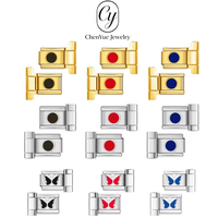 Nouveau connecteur de bracelet de montre DIY à motif émaillé 2026 en acier inoxydable, module italien, outils d'assemblage et de raccordement de bracelet