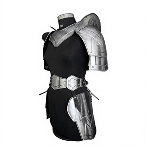 Ensemble d'armure en acier inoxydable plaqué argent, forme irrégulière, poli, armure métallique tendance et portable pour femmes - Product Image 3