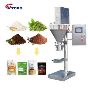 Semi Automatic Auger Powder Filling Machine with Clamp and Hold Device for Pouch Doypack Bag