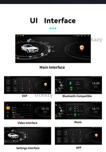 Android 14 Auto Carplay Monitor para Audi Q5 8R 2008-2017 Radio de coche Sistemas Inteligentes pantalla táctil Bluetooth WiFi 4G navegación GPS - Product Image 6