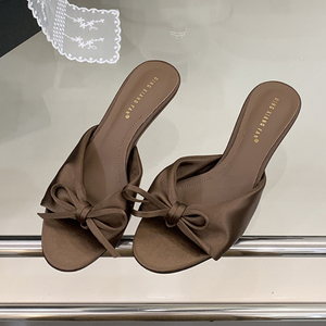 2025 Chaussure Talon Silk Slipper Trendy Sexy Elegant Fashion New Heels for Women - Product Image 5