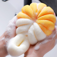 Brosse de massage exfoliante pour le corps, à main, pour le bain, en PE souple, 50g, pour le dos, en loofah, tendance