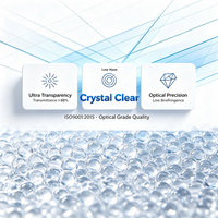 Granulés de polycarbonate de qualité optique, résine PC, granulés à haute transparence pour lentilles LED et composants optiques