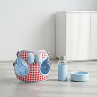 Nouveau Harnais pour Chien Kawaii avec Nœud Papillon, Motif à Carreaux, Anti-Traction, Conception Anti-Explosion, Laisse pour Petits Chiens et Pomeranians