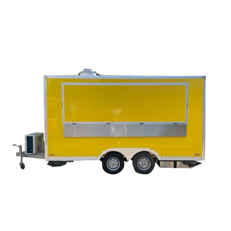 Fiber de verre rapide mobile de camion de nourriture électrique vélo chariot de nourriture mobile à vendre