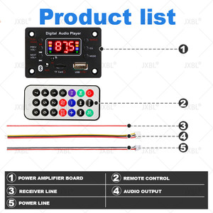 Module décodeur MP3 WMA pour voiture 12V DC, avec USB, TF, radio FM et entrée LINE IN, pour lecteur de musique sans fil avec télécommande - Product Image 6