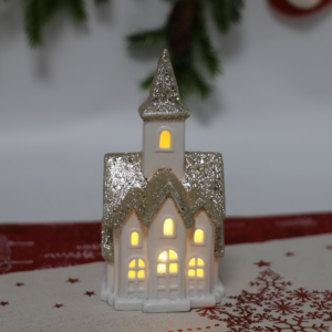 Porcelana moderna iluminada decoración de Casa de Navidad quemador de vela de cerámica Nórdico - Product Image 4