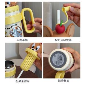 Botella de agua aislada Tom y Jerry de 500 ml con pajita, vaso de viaje para todas las edades - Product Image 4