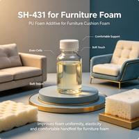 Agent de nivellement en mousse PU SH431, régulateur et adoucissant pour mousse polyuréthane, pour base en cuir, meubles, tapis de yoga et mousse électronique