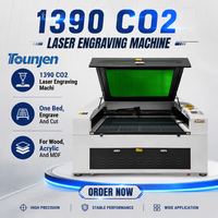 1390 Machine de gravure Laser CO2 100W contrôleur Ruida haute précision refroidissement par eau AI DXF DST acrylique bois plastique pierre