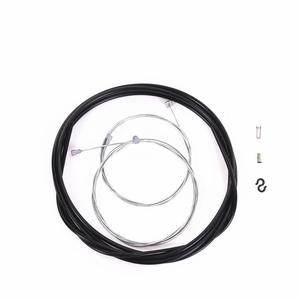 Kit de câbles de frein et de manette de vitesse Qintu pour vélo, noir, universel, pour vélos de montagne, de route et pliants, jeu de gaines de câbles de vitesses - Product Image 4