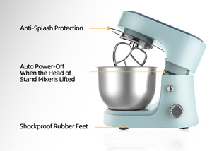 Nhà bếp bánh mì bột trộn Máy xử lý và điện trứng bánh bột đứng máy trộn thức ăn với bát thép không gỉ - Product Image 4