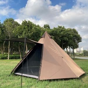 Factory Manufacturer Ultralight Pyramid Shape <b>Teepee</b> Hot Outing Adventure Indian <b>Tent</b> with Stove Jack Snow Skirt - Product Image 5