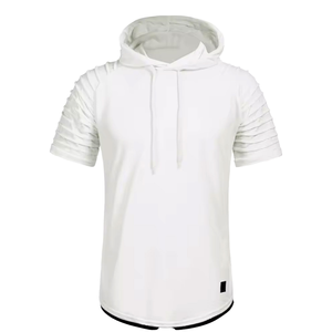 Camiseta deportiva para hombre y mujer 100% algodón 260gsm hilo teñido ajuste suelto Impresión digital diseño en blanco - Product Image 1