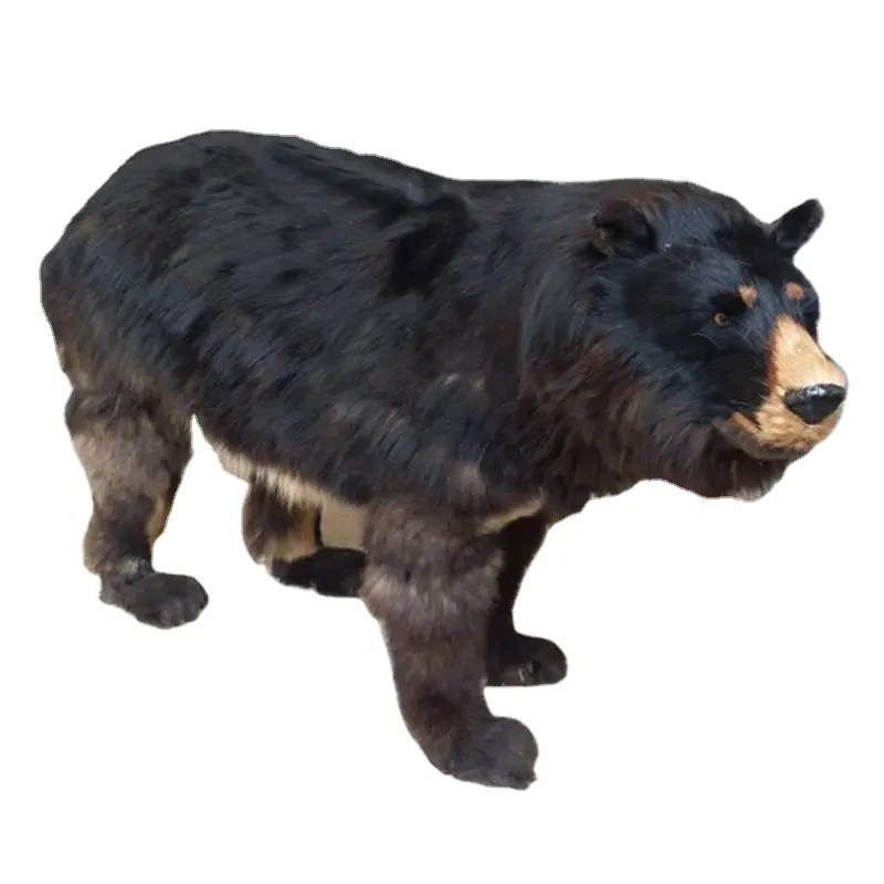Custom Animal Toys Models vivid realistic large Size black bear Wild Animal Ornaments For Christmas Decorations