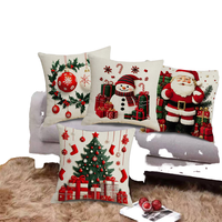 Nouvelle Housse de Coussin de Noël 2026 – Housse de Coussin Père Noël pour Décoration Maison, Canapé et Hôtels