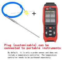 Probe Termokopel Berlapis Fleksibel Tipe K 310S WRNK 191 Sensor Suhu Berlapis Baja Tahan Suhu Tinggi 0-1000 ℃